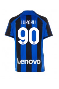 Inter Milan Romelu Lukaku #90 Fotballdrakt Hjemme Klær 2022-23 Korte ermer